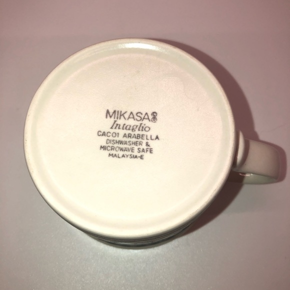 Mikasa Intaglio Arabella Mug And Saucer Set Of 3 Made In Malaysia - Picture 5 of 9